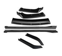 Faldón Lateral Coche para Lexus GS 2016-2020 Protección Anticolisión De Coche Divisores Parachoques Delantero Alerón Labios Extensiones Faldas Laterales(Matte Black)