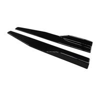 Faldón Lateral Coche para Mondeo 2013-2020 Difusor De Parachoques Alerón Delantales Alas Extensiones 75cm Falda Lateral Fibra Carbono ABS(Gloss Black)