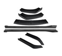 Faldón Lateral Coche para Paso para Wgn Divisores Parachoques Delantero Kit Carrocería Labios Extensiones Faldones Laterales Alerón Ángulo Envoltura Trasera(Matte Black)