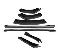 Faldón Lateral Coche para Peugeot 308 2012-2019 Divisores De Parachoques Delantero Coche Alerón Faldones Laterales Extensiones(Matte Black)