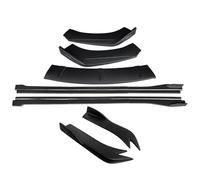 Faldón Lateral Coche para Subaru para STI Divisores Parachoques Delantero Kit Carrocería Labios Extensiones Falda Lateral Alerón Ángulo Envoltura Trasera ABS(Matte Black)