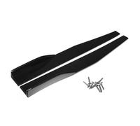 Faldón Lateral Coche Protector De Borde Labio para Parachoques Trasero Coche Cubierta Faldones Laterales para Coches Alerón Divisor Alas Basculantes 74.5 CM(Gloss Black)