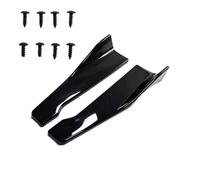 Faldón Lateral Coche Tira Parachoques Delantero Y Trasero Universal para Coche, Difusor Alerón, Divisor, Protector contra Arañazos, 48CM, 1 Par