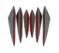 Faldón Lateral del Coche Canards Universales para Alerón De Parachoques Coche, Difusor Frontal, Aletas Divisoras, Accesorios Decoración Afinación Exterior, 4/6Uds