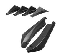 Faldón Lateral del Coche Universal para Dodge para Cargador para Challenger SXT SRT 40cm Cubierta Divisoria Parachoques Trasero + Difusor Aletas Tiburón Alerón