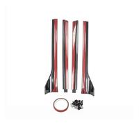 Faldón Lateral Extensión Faldón 4 Uds Para Tesla Para Modelo Y 2020 2021 2022 2023 Paneles Basculantes Extensión Divisores Labios Alerón Kit Carrocería Parachoques Faldas Laterales Coche(Bright carbon