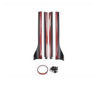 Faldón Lateral Extensión Faldón 4 Uds para Tesla para Modelo Y 2020 2021 2022 2023 Paneles Basculantes Extensión Divisores Labios Alerón Kit Carrocería Parachoques Faldas Laterales Coche(Negro Mate)
