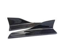 Faldón Lateral Extensión Faldón 57 CM Universal 2 UNIDS Fibra De Carbono Real Faldones Laterales Traseros Divisores Spoiler Winglets Labios Panel Extensión Kit Cuerpo para Todos LOS Coches