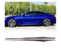 Faldón Lateral Extensión Faldón para Serie 6 F06 4D Parachoques Deportivo 640i 650i 640i para XDrive 650i Sedan Kit Carrocería 4 Puertas 2012-2017 Faldas Laterales FRP Fibra Carbono(FRP Matte Black)