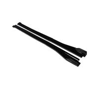 Faldón Lateral Extensiones Faldones Laterales para Coche Divisores Difusor Parachoques Alerón Delantales Accesorios para A4 2017 2018 2019-2022(Gloss Black)
