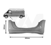 Faldón Lateral Izquierdo para Renault Master II Caja Fd Jd Ed / HD / Y Iveco