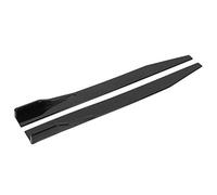 Faldón Lateral para Automóvil, 2 Piezas Separador de Faldón Lateral para Automóvil Difusor de Alas de Labios Universal 120 Cm / 47,2 Pulgadas Negro Brillante