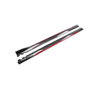 Faldón Lateral para Automóvil Panel Basculante Extensión Faldones Laterales 2M Reemplaza Faldón Lateral(Carbon Fiber Red)