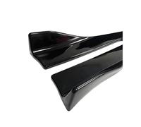 Faldón Lateral para Automóvil Protector Borde Labio Parachoques Trasero Cubierta Faldón Lateral Protectores Esquina Tornillos Faldón Lateral(Style2 Carbon)