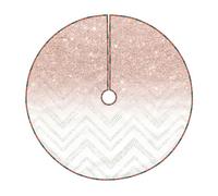 Faldón para árbol de Navidad con bonito patrón brillante, 76/91/122 cm, cubierta de base de árbol de Navidad, decoración navideña para interiores y exteriores