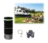 Faldón para Autocaravana por Corte para Invierno con Candado de Combinación | 80 90 95 100 cm Faldón para Autocaravana para Remolque de Viaje, Cubierta de Faldón para Térmica(80cmx28.5m)