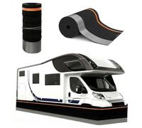 Faldón para RV para Invierno con Malla de Acero - Faldón Impermeable a Roedores y Plagas, Cubierta Resistente al Viento para Caravanas(Orange-80cm H,32m L)
