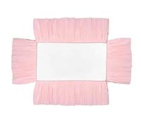Faldones De Cama Accesorio de decoración elástico for niños, Falda Cama for Cuna for Dormitorio, fácil instalación, Cubierta Antipolvo Plisada for pequeños(Pink)