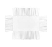 Faldones De Cama Falda de Cuna con Banda elástica for niños, Falda de Cama de Cuna elástica Suave for Dormitorio de niños pequeños, Cubierta Antipolvo de fácil instalación Ajustable(White)
