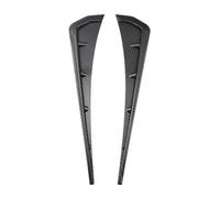 Faldones Laterales 2Piezas Universales Guardabarros Coche Rejillas Ventilación Laterales, Alerón ABS Pegatinas Decorativas para Lateral Accesorio Embellecedor
