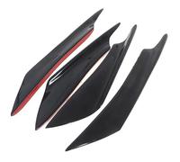 Faldones Laterales 4 Unids/Set Decoración Difusor Divisor Aleta Cuerpo Spoiler Canard Valence Personalización Automóviles Canard Universal Parachoques(1Bright Black)