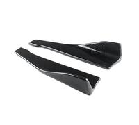 Faldones Laterales 48cm Parachoques Trasero Divisor Delantal Spoiler Faldón Lateral Extensión Kit Carrocería Accesorios Universal para A3 S3 Sedán 2013-2020(Aspecto de Fibra de Carbono)