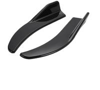 Faldones Laterales Alerón Lantero Universal para Coche Alerón Trasero Fibra Carbono Protector Parachoques Esquina Anticolisión Pieza Automóvil(Negro)