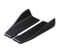Faldones Laterales Alerón Trasero De Fibra Carbono Negro Brillante Ajuste Universal Faldón Lateral Protectores 35 Cm(Black)