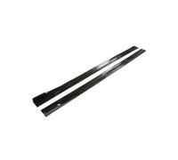 Faldones Laterales Automóvil Falda Lateral Coche Parachoques Ajustable Fibra Carbono, Placa Basculante Extensión Modificada, Labio para Kia Y para Mazda, Gran Oferta(Old Glossy Black2)
