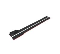 Faldones Laterales Automóvil Faldones Laterales Universales para Coche, Paneles Basculantes Extensión, Divisores Labios, Alerón Lateral para Civic ABS, 2M/2,2 M 6 Uds(Black Red 2m)