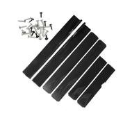 Faldones Laterales Automóvil Faldones Laterales Universales para Coche, Paneles Basculantes Extensión, Divisores Labios, Alerón Lateral para Civic ABS, 2M/2,2 M 6 Uds(Shiny Black 2.2m)