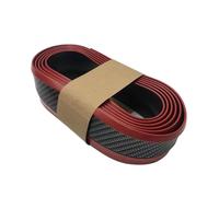 Faldones Laterales Automóvil Labio De Parachoques Coche Universal, Pegatinas 2,5 M, Protectores Goma Delanteros, Tira Molduras Exteriores(A Red)