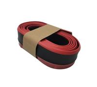 Faldones Laterales Automóvil Labio De Parachoques Coche Universal, Pegatinas 2,5 M, Protectores Goma Delanteros, Tira Molduras Exteriores(B Red)