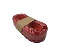 Faldones Laterales Automóvil Labio De Parachoques Coche Universal, Pegatinas 2,5 M, Protectores Goma Delanteros, Tira Molduras Exteriores(C Red)