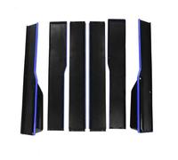 Faldones Laterales Automóvil para Mustang para Focus RS ST para Fiesta para Mondeo Falda Lateral 2, M Extensiones De Coche Divisores Labios Universales(Azul)