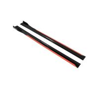 Faldones Laterales Automóvil para Universal 8 Uds 2m/2,18 M Extensión Faldón Lateral Placa Basculante Separador Labios Parachoques(New Reddish Black2)