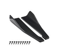 Faldones Laterales Automóvil Protector Borde Labio para Parachoques Trasero Coche, Cubierta Falda Lateral, Protectores Esquina con Tornillos Universales, 1 Par(48cm Carbon)