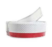 Faldones Laterales Automóvil Protector de Parachoques Universal, Tira de Labios, Falda Lateral de Coche, alerón, Divisor, Cuerpo, Goma Delantera(Carbon Fibre White)