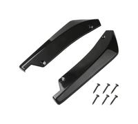 Faldones Laterales Automóvil Tira Parachoques Delantero Y Trasero para Coche, Difusor Alerón, Divisor, Protector Arañazos, Aletas Fibra Carbono, Extensión Falda Lateral(Negro)