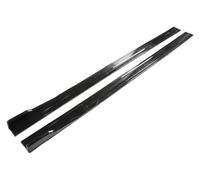 Faldones Laterales Carrocería Extensiones Universales para Faldones Laterales, Divisores De Balancines para Coche, Difusores Y Alerones(Negro Brillante)