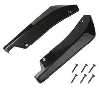 Faldones Laterales Coche Divisor Parachoques Delantero para Coche Tira Trasera Difusor Alerón Protector contra Arañazos Aletas Fibra Carbono Extensión Faldón Lateral(Black)