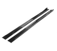 Faldones Laterales Coche para Lexus 8 Unidades 2 M 22 M Extensión Escalón Placa Basculante Separador Labios Parachoques Faldón Lateral(Glossy Black-2m)