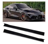 Faldones Laterales Coche para Mitsubishi para Lancer para Evolution para Eclipse Faldón Lateral Coche Divisor Alerón Labio Panel Basculante Kit Carrocería Escalón Aleta(Black)