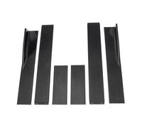 Faldones Laterales Coches Para A3 Para A4 Para A5 Para A6 Para A7 Para A8 Para Q3 2M / 2.2M Kit De Extensión De Faldón Lateral Delantales Kit De Carrocería Winglet Universales Faldón Lateral(2M Black)