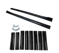 Faldones Laterales Coches para Benz C117 CLA250 260 CLA45 ClA200 W117 Extensiones De Faldón Lateral 8 Piezas 2,2 M 86,6 Pulgadas De Brillo Faldón Lateral