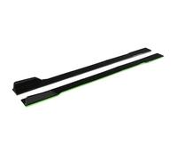 Faldones Laterales Coches para Benz para CLA para GLA AB Clase W117 C117 Universal 2m Faldón Lateral De Coche Divisor Alerón Lateral Parachoques Alerón Labio Faldón Lateral(Green)