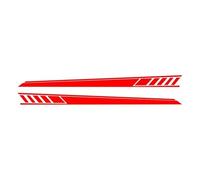 Faldones Laterales Coches para Benz W177 Clase A para AMG A35 para 4Matic A45 S 2018+ A220 A250 2 Pegatinas para Faldón De Puerta Lateral De Coche Faldón Lateral(Glossy Red)