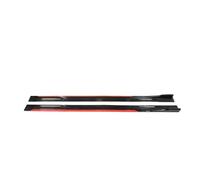 Faldones Laterales Coches para BMW E90 E92 E93 E60 E61 para X5 E70 para X6 E71 para X1 Extensiones De Faldones Laterales Universales Faldón Lateral(Black and Red)