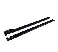 Faldones Laterales Coches para Mitsubishi para Lancer para Evolution para Eclipse 2m Extensiones De Faldones Laterales para Automóvil Faldones Laterales Divisores Aletas Labio Faldón Lateral(Black)