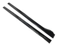 Faldones Laterales Extensión Faldón Lateral Universal 2,2M Placa Basculante Separador Labios Parachoques para Benz W205 W204 W212 para CLA para AMG Q50(Gloss Black)